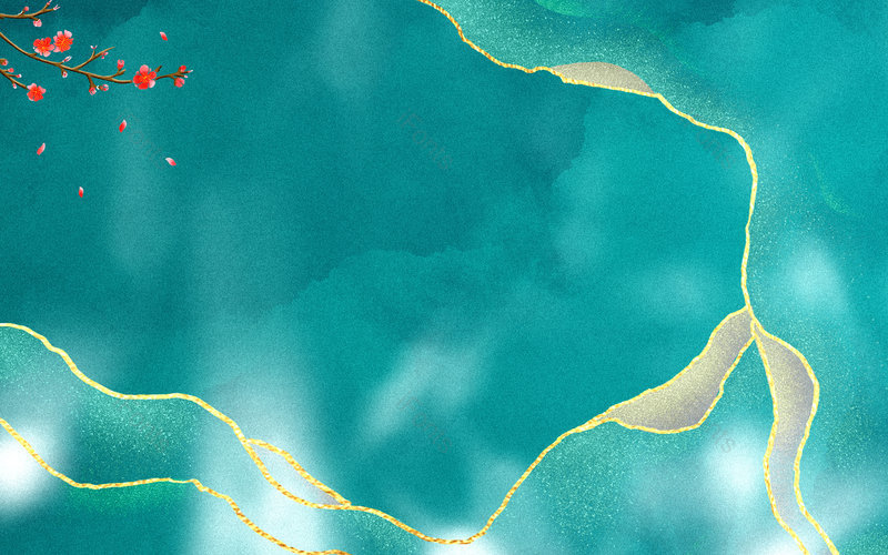 中国风鎏金山峦复古大气海报背景,插画/手绘图,插画/手绘图库,插画/手绘图下载,插画/手绘